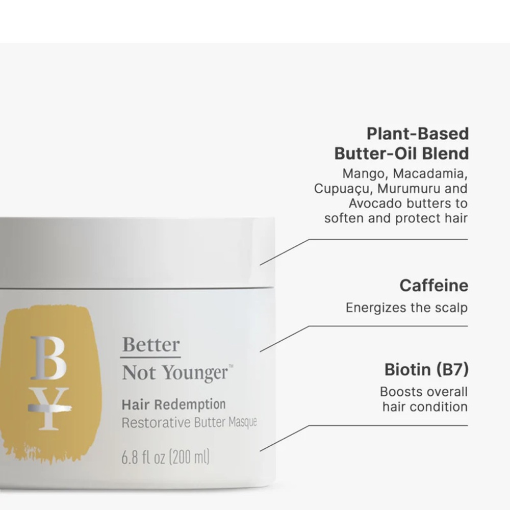 🩷Sephora Better Not Younger Hair Redemption Masque - White and Gold - Picture 2 of 8